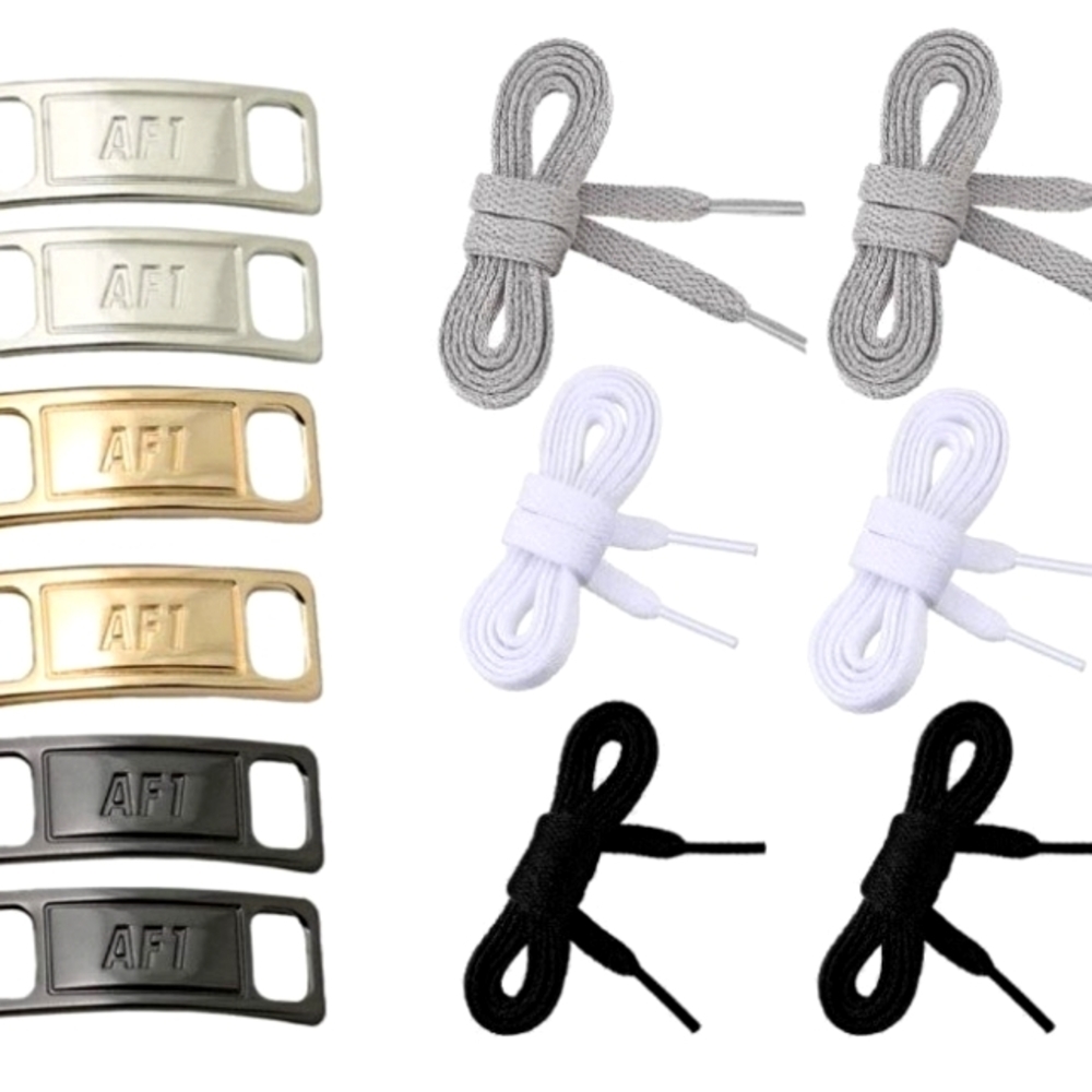 Last one!!! 3 Pairs Shoe Lace Charms for Nike Air Force 1 Sneaker